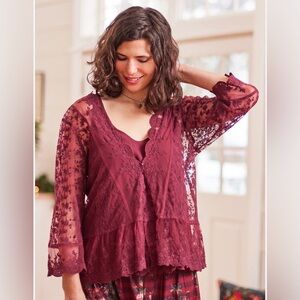 April Cornell Lace cover up size L